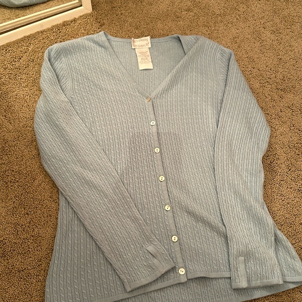 1950s Vintage Baby Blue cardigan